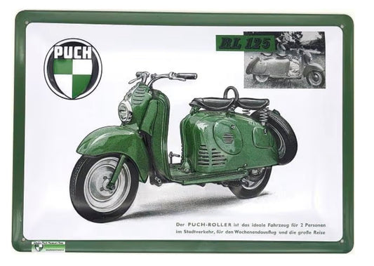 Blechschild "Puch RL125"