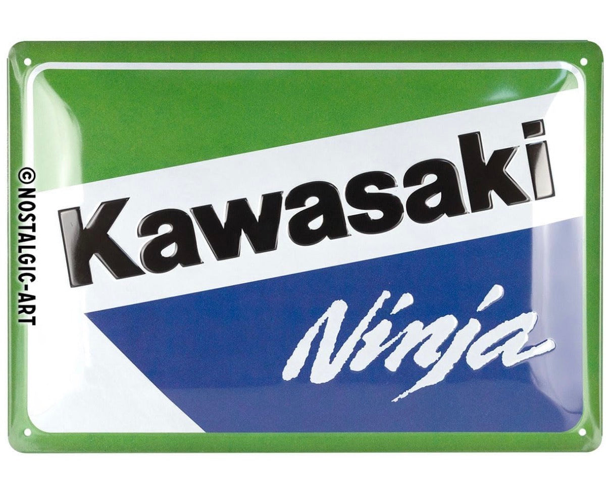 Blechschild "Kawasaki Ninja"