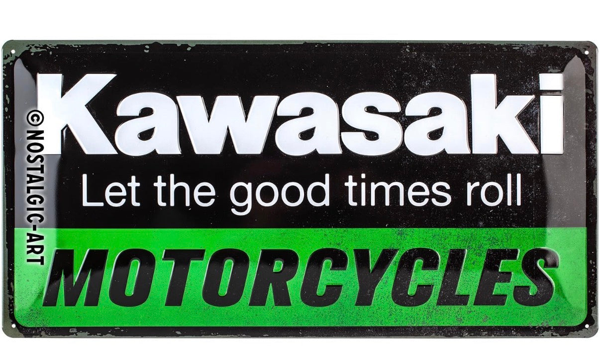 Blechschild "KAWASAKI  Motorcycles"