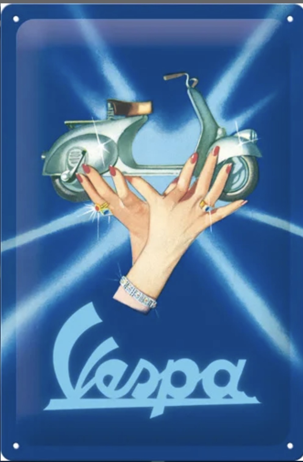 Blechschild "VESPA"