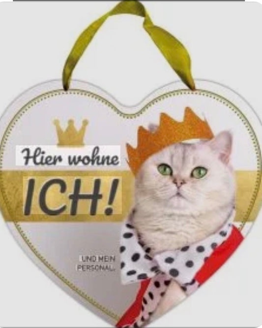 Blechschild "Hier wohne Ich"