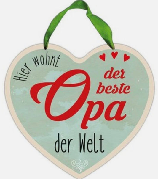 Blechschild "Der Beste Opa"