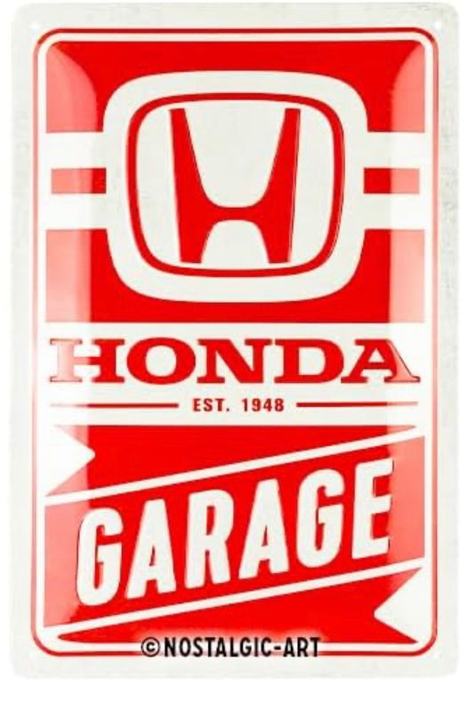 Blechschild "Honda Garage"