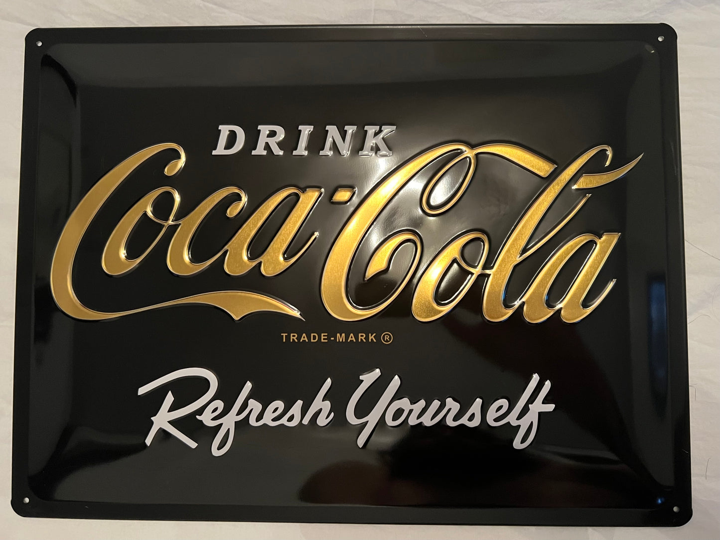 Blechschild "Coca Cola - Gold Edition"