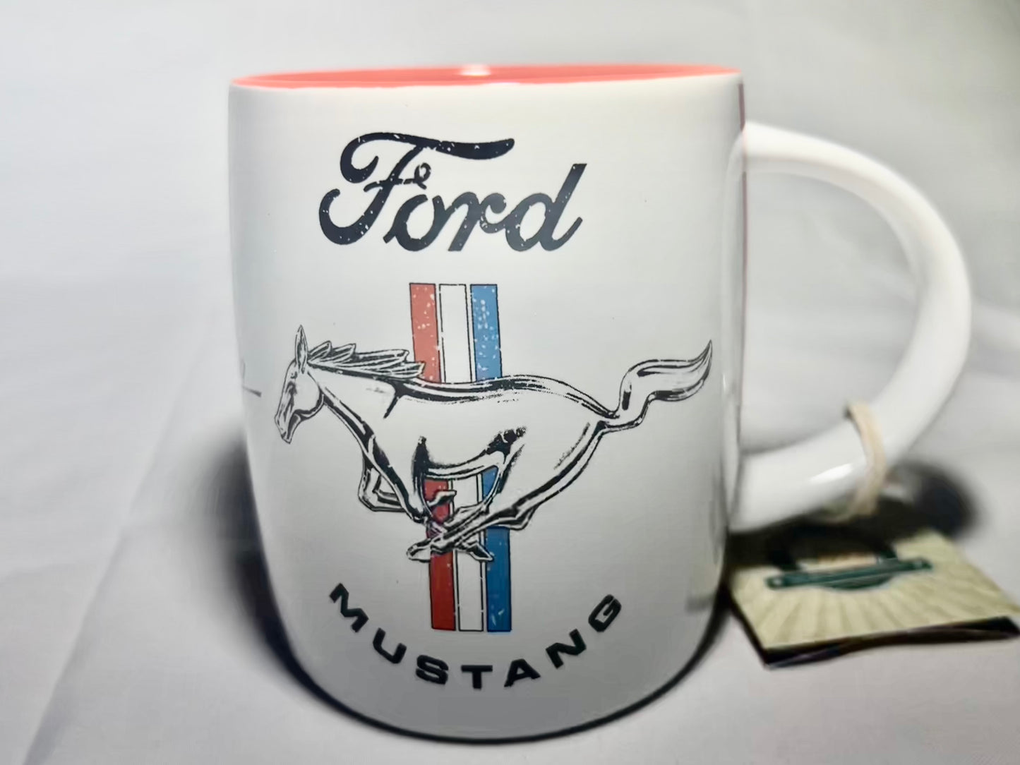 Kaffeetasse "Ford Mustang - Horse and Stripes Logo"