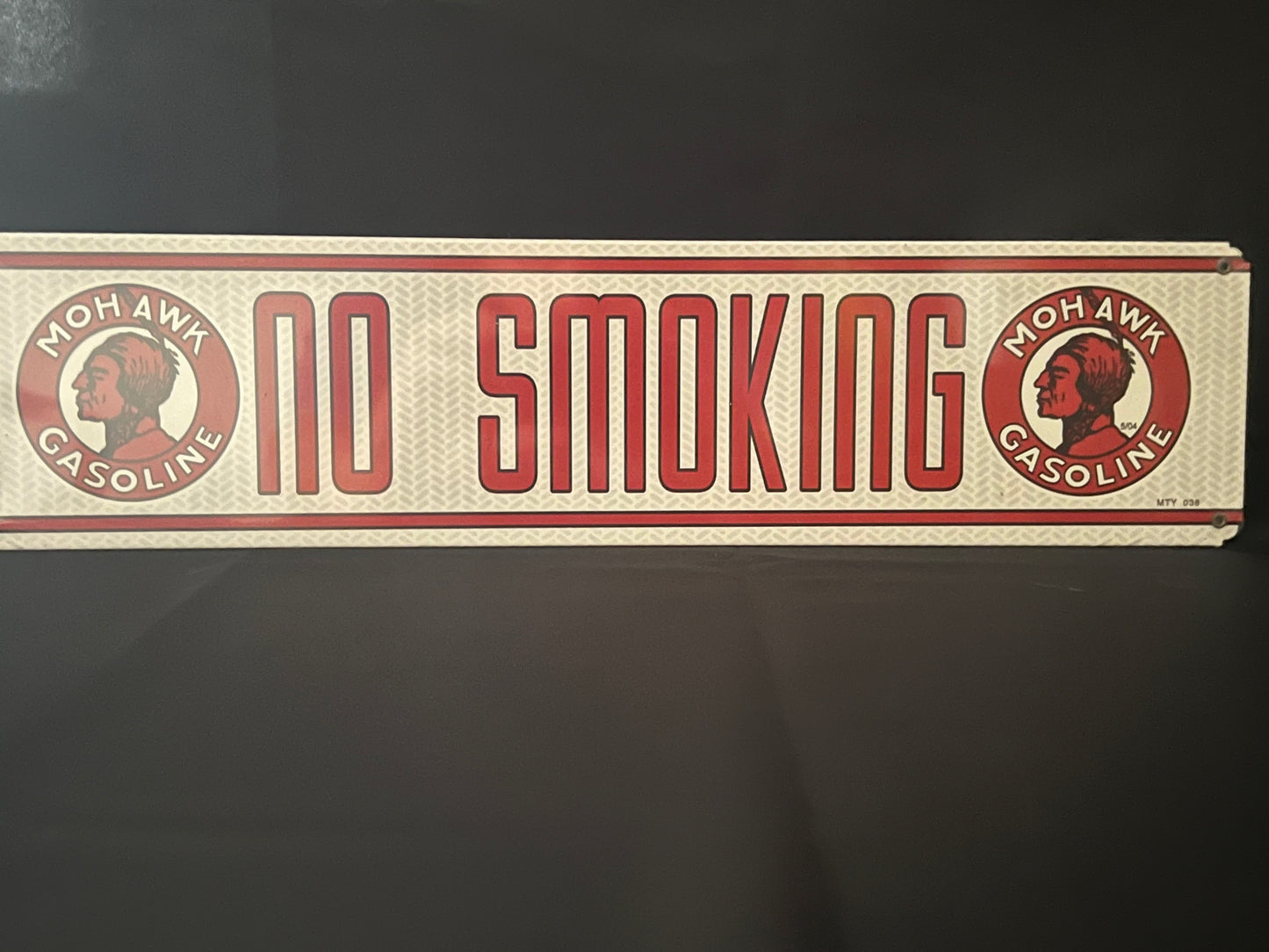 Blechschild "MOHAWK NO Smoking"