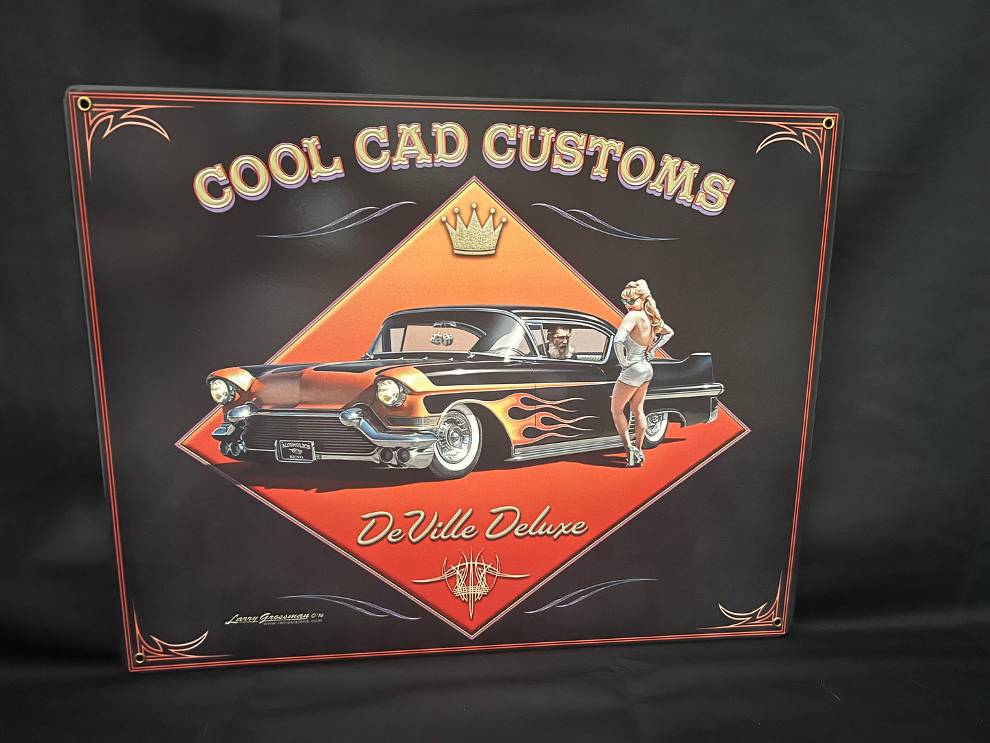 Blechschild "Cool Cad Customs"
