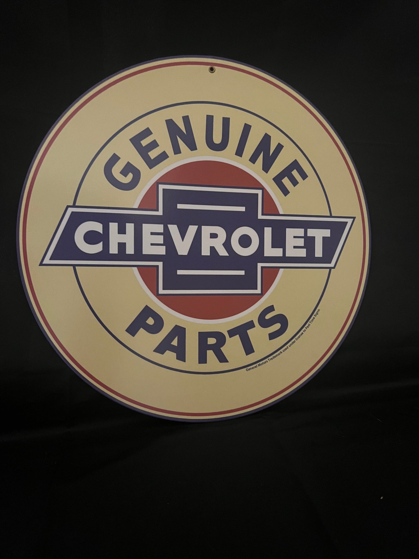 Blechschild "Chevrolet Genuine Parts"
