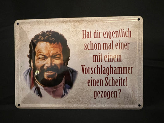 Blechschild "Hat dir eigentlich schon mal"