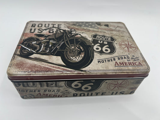Vorratsdose flach "Route US 66"