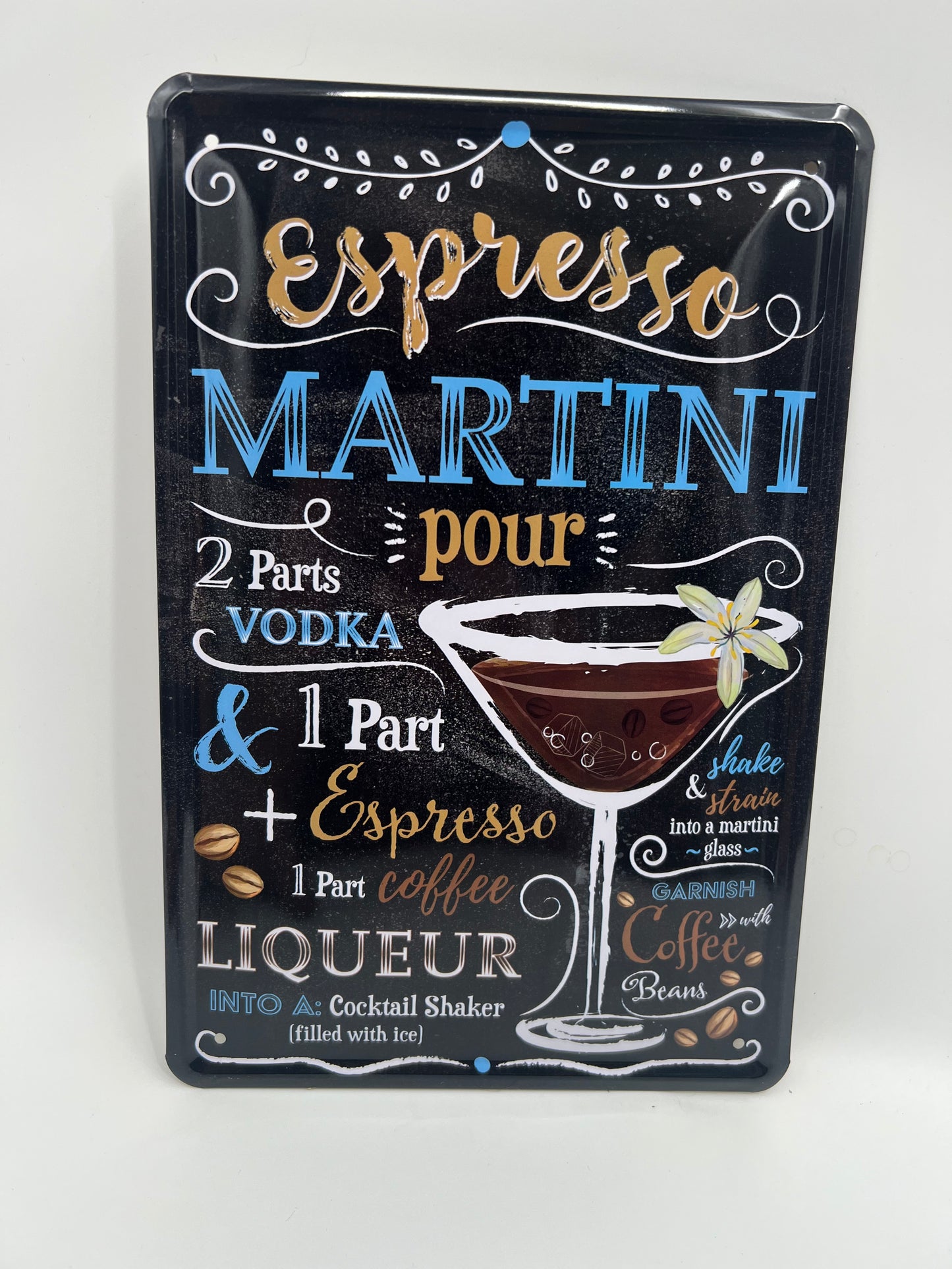 Blechschild "Espresso Martini"