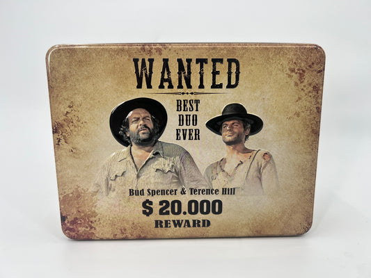 Vorratsdose flach "WANTED"