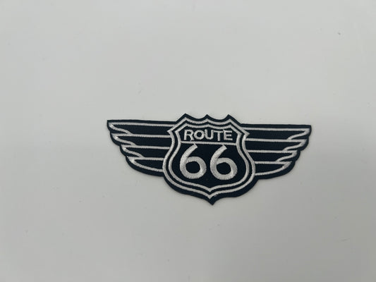 Aufnäher "Route 66 mit Flügel"