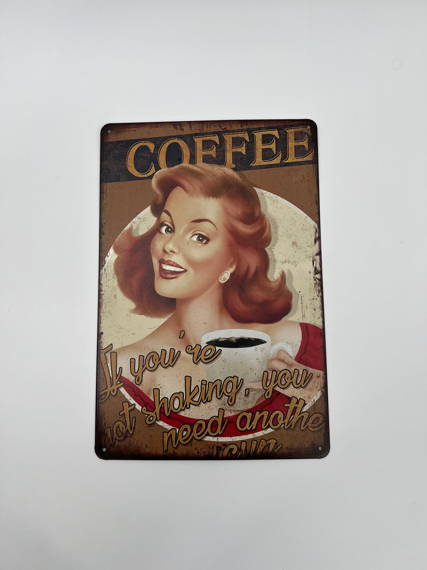 Blechschild "COFFEE"