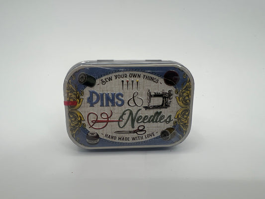 Blechdose "Pins & Needles" gefüllt mit Pfefferminzdragees