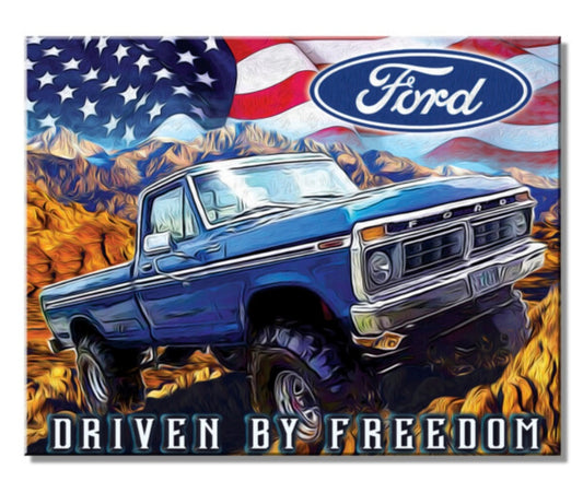 Blechschild "Ford Driven by Freedom"