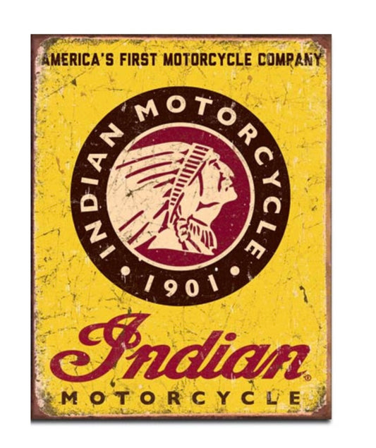 Blechschild "Indian Motorcycle"