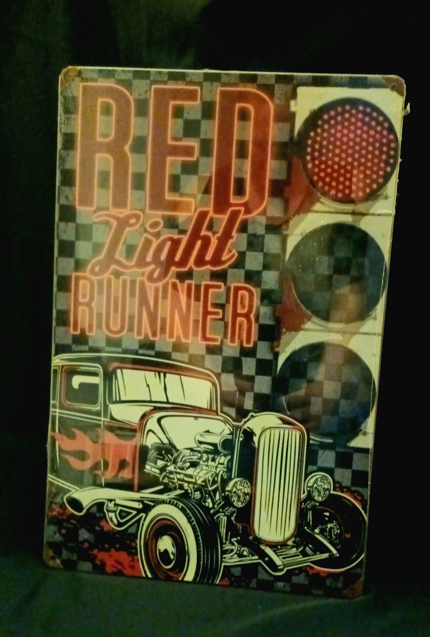 Blechschild "RED Light Runner"