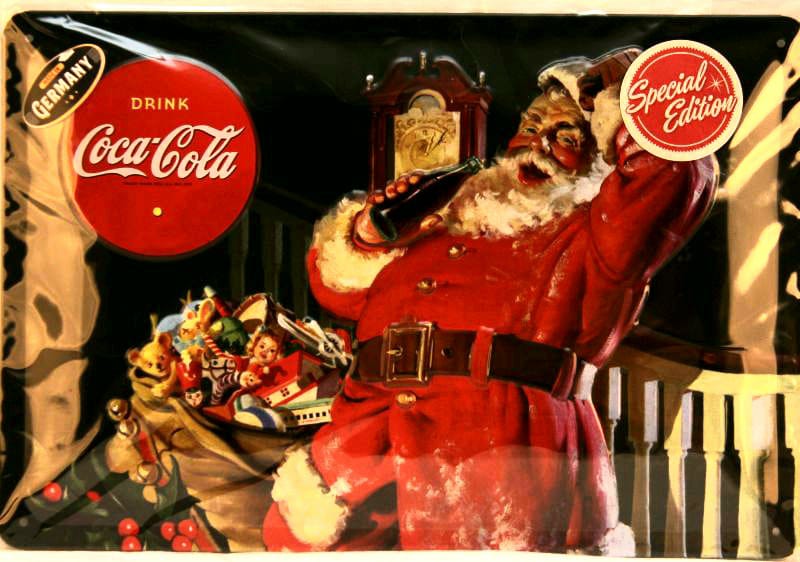 Blechschild "Coca Cola - Santa Claus - Special Edition"